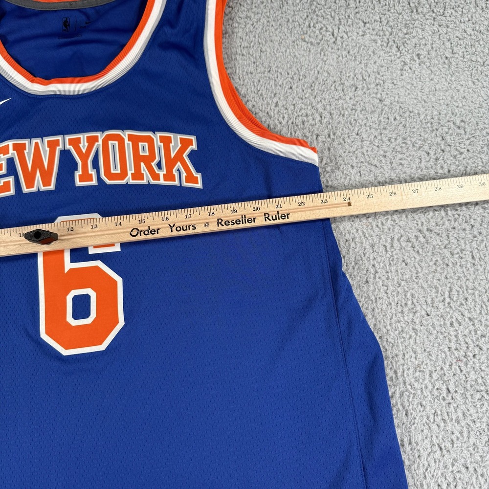 New York Knicks Jersey Mens 2XL NBA Basketball Kristaps Porzingis Nike Dri Fit - Picture 6 of 12